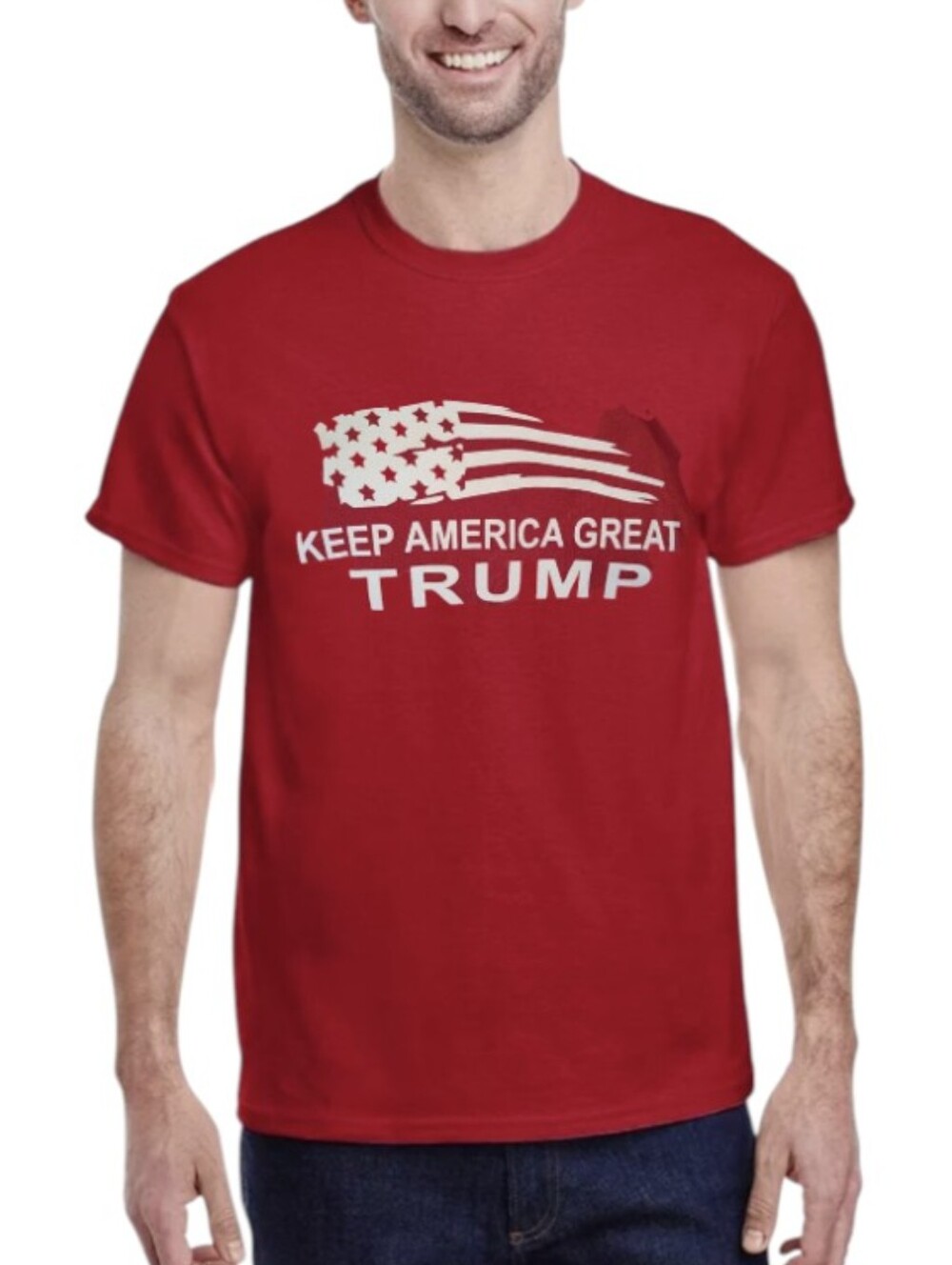 Gildan Red Crewneck DryBlend Tee